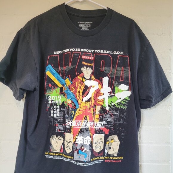 Rucking Fotten Akira T-Shirt Neo Tokyo Explosion Graphic Tee Men's Large - Picture 1 of 4